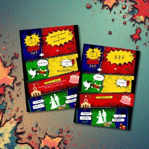 Invitación historia de comedia moderna y divertida retro de s