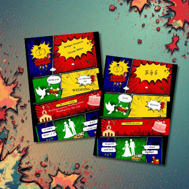 Invitación historia de comedia moderna y divertida retro de s (Subido por el creador)