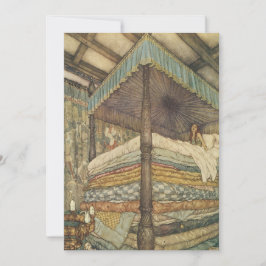 Invitación Historia de hadas de época, princesa y pea, Edmund