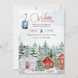 Invitación Historia de los navidades de Winter wonderland