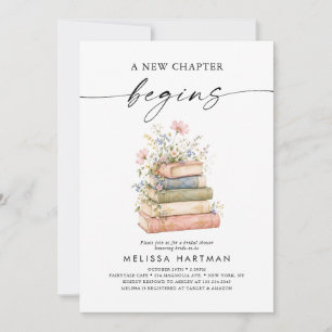 Invitación Historia Floral de Cuentos de Hadas Comienza un Nu