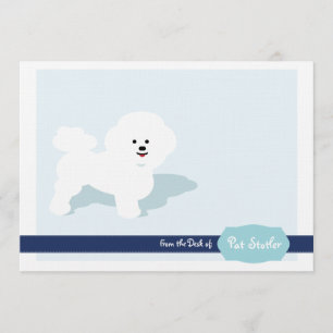 Invitación Historia personalizada Bichon Frise