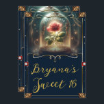 Invitación Historia tan antigua como el dulce Rosa encantado<br><div class="desc">Personalizar esta invitación con sus detalles para su evento.</div>