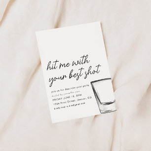 Invitación Hit Me With Your Best Shot Fiesta Invite