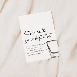 Invitación Hit Me With Your Best Shot Fiesta Invite