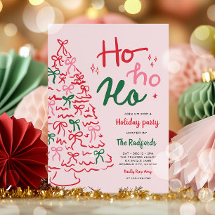 Invitación Ho Ho Ho Ho Ho Fiesta despidió a los Navidades de