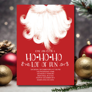 Invitación HO HO HO mucha de la diversión de los Navidades Sa