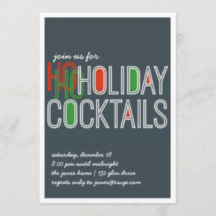 Invitación Ho Ho los días de fiesta invitan