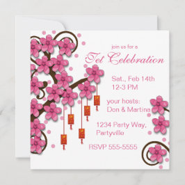 Invitación Hoa Dao Feliz Año Nuevo