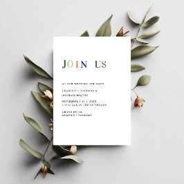 Invitación Hochzeit moderno, simple y frisch