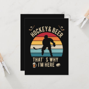 Invitación Hockey Angustiado y Hockey de Castigo de Cerveza P