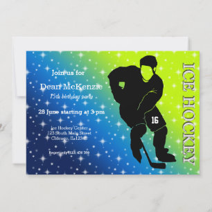 Invitación Hockey sobre hielo