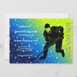 Invitación Hockey sobre hielo