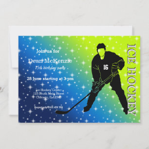 Invitación Hockey sobre hielo