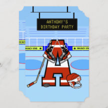 Hockey sobre hielo inicial personalizado