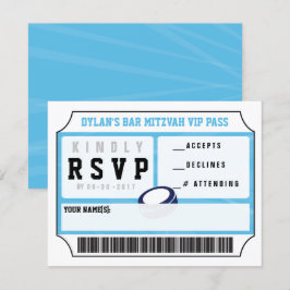 Invitación HOCKEY VIP RESPUESTA CARTA Barra Bat Mitzvah Invit