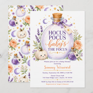 Invitación Hocus Pocus Baby es el Foco Baby Shower