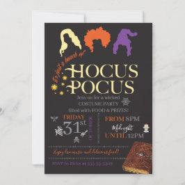 Invitación Hocus Pocus Halloween