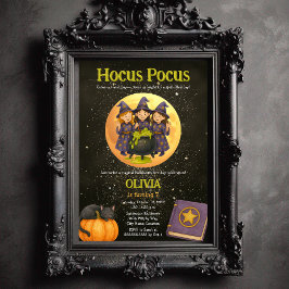 Invitación Hocus Pocus Halloween Cumpleaños Party