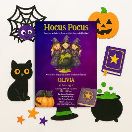 Invitación Hocus Pocus Halloween Cumpleaños Party