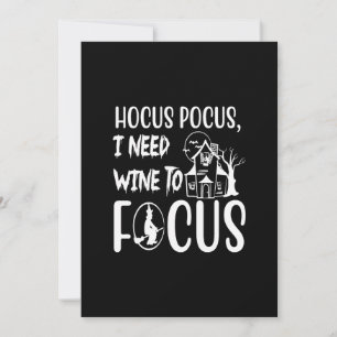 Invitación hocus pocus necesito que el vino se centre