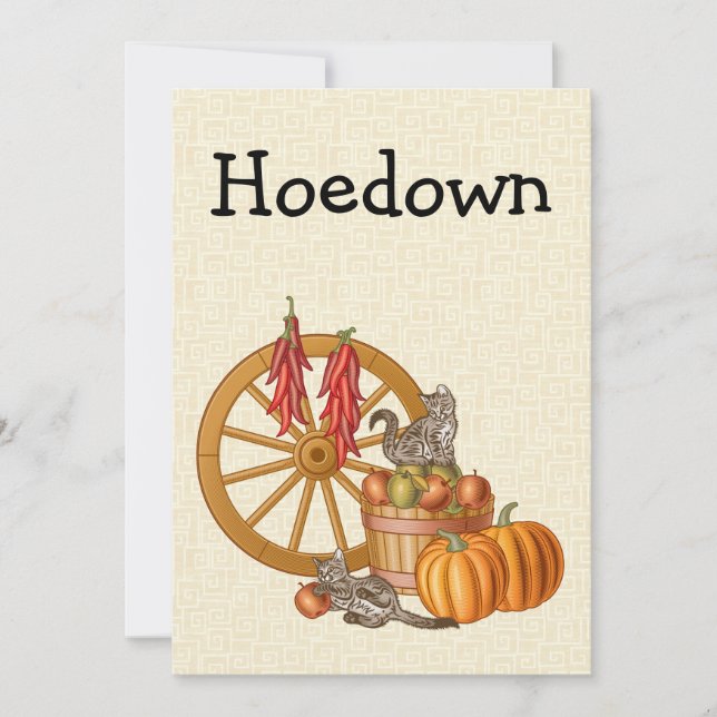 Invitación Hoedown (Anverso)
