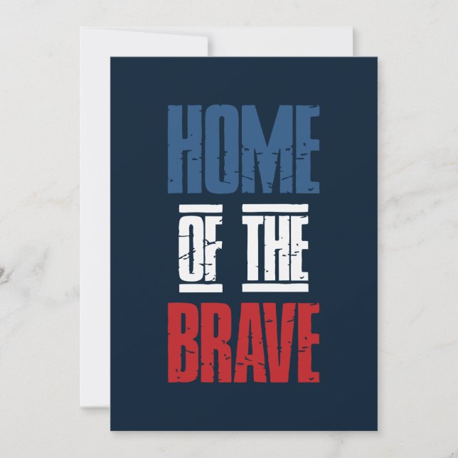 Invitación Hogar de los valientes (Anverso)