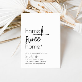 Invitación Hogar dulce hogar Fiesta de calentamiento de la ca