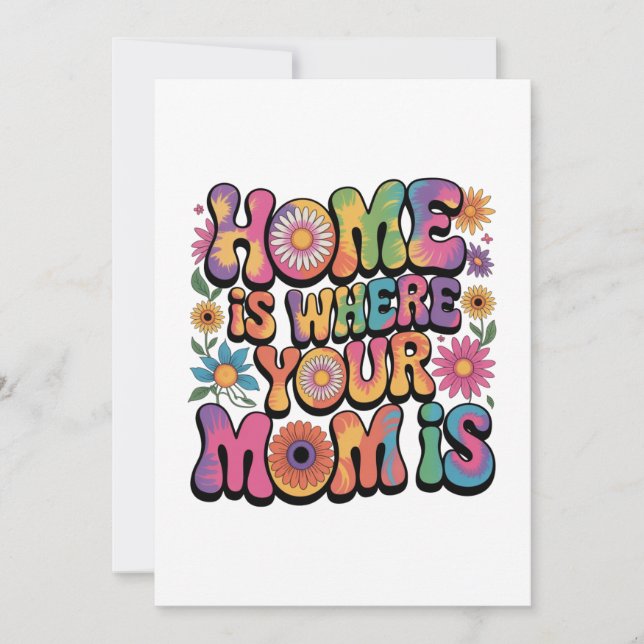 Invitación Hogar es donde está tu mamá (Anverso)