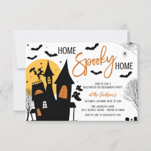 Invitación Hogar espantado Halloween Fiesta de cambio de hoga
