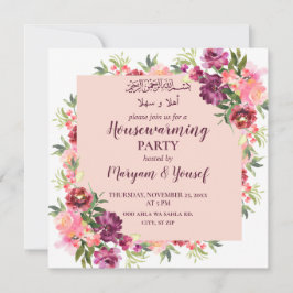 Invitación Hogar musulmán calentando la casa para celebrar la