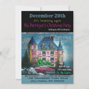 Invitación Hogar para el Fiesta de Navidades de vacaciones