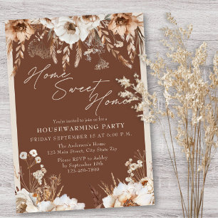 Invitación Hogar Rústico Hogar Dulce Hogar Pampas Casas Calen