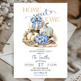 Invitación Hogar Sweet Home Chinoiserie Calabaza hogar