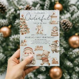 Invitación Hogares de Navidades de la Tierra del Invierno Cum