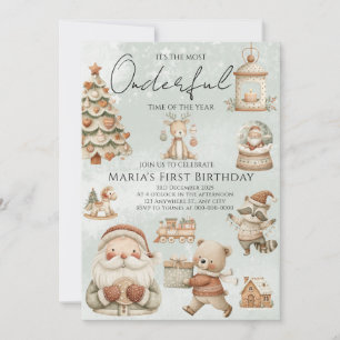 Invitación Hogares de Navidades de la Tierra del Invierno Cum