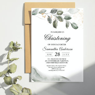 Invitación Hoja de color de agua de la vegetación suave   Pol