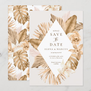 Invitación Hoja de Oro Pampas Secas Avisa la Fecha