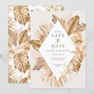 Invitación Hoja de Oro Pampas Secas Avisa la Fecha