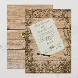 Invitación Hoja de papel
