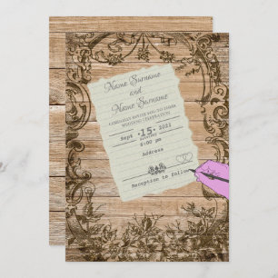 Invitación Hoja de papel