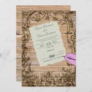 Invitación Hoja de papel