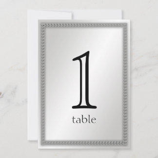 Invitación Hoja de Platino número de tabla de 20 años