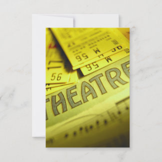 Invitación Hoja de teatro, música y entradas