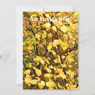 INVITACIÓN HOJAS AMARILLAS DE OTOÑO