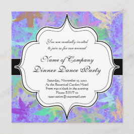 Invitación Hojas de arce otoñales Pastel Lilac