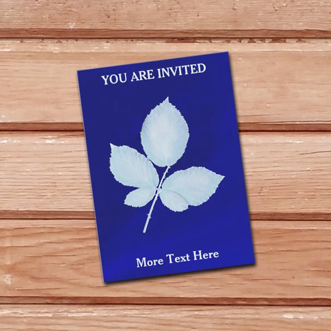 Invitación Hojas de bramble de impresión de Cyano (Subido por el creador)
