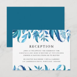 Invitación Hojas de Índigo | Recepción de Boda