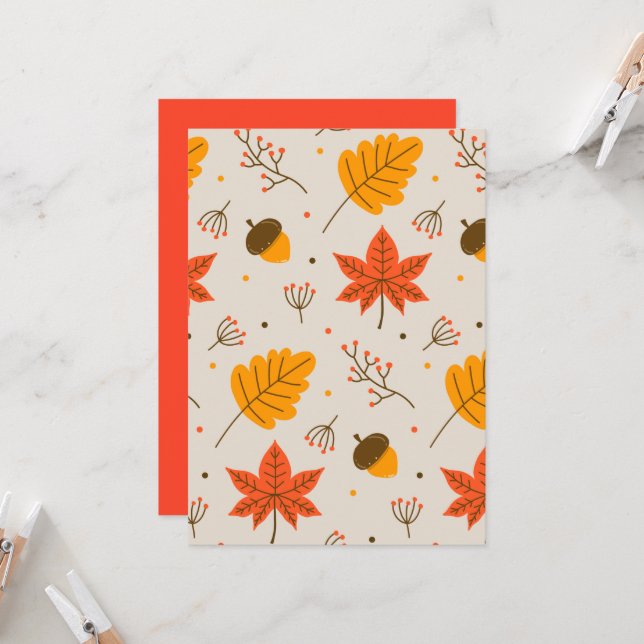 Invitación Hojas de maíz y multicolor (Anverso/Reverso In Situ)