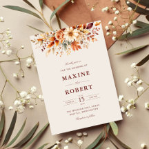 Hojas de Otoño Boda Botánica Acuarela